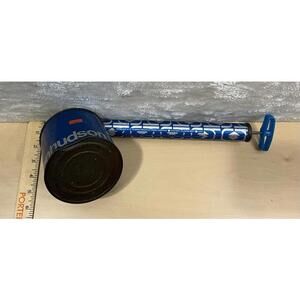 Vintage Hudson 6440 HANDY Oil Can 1973‎ Blue Metal Pump Oiler H.D. Hudson USA